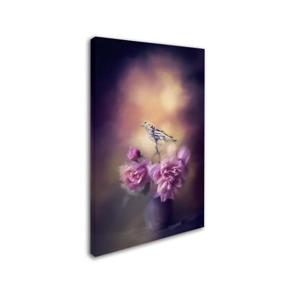 Jai Johnson 'Finch And The Flowers' Canvas Art,16x24